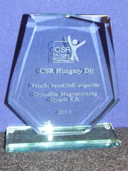 Felelős beszállítói programjával nyert díjat a Grundfos