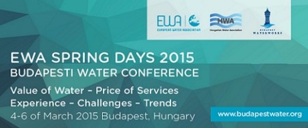 EWA Tavaszi Napok 2015 - 2015. március 4-6. között Budapest ismét a víz világfővárosává válik