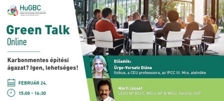 HuGBC Green Talk - Karbonmentes építési ágazat? Igen, lehetséges! - február 24.