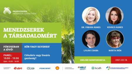 Menedzserek a Társadalomért – Fókuszban a Jövő! 2021 digitális konferencia