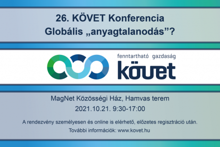 26. KÖVET Konferencia: Globális "anyagtalanodás?" - október 21.